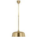 Academy Pendant | Hand-Rubbed Antique Brass | 16" Rockhouse Shade