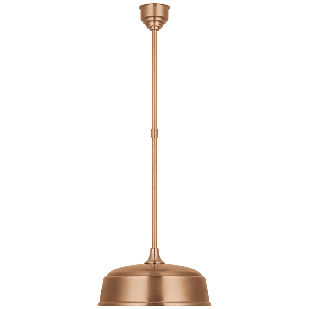 Academy Pendant | Soft Copper | 16" Rockhouse Shade