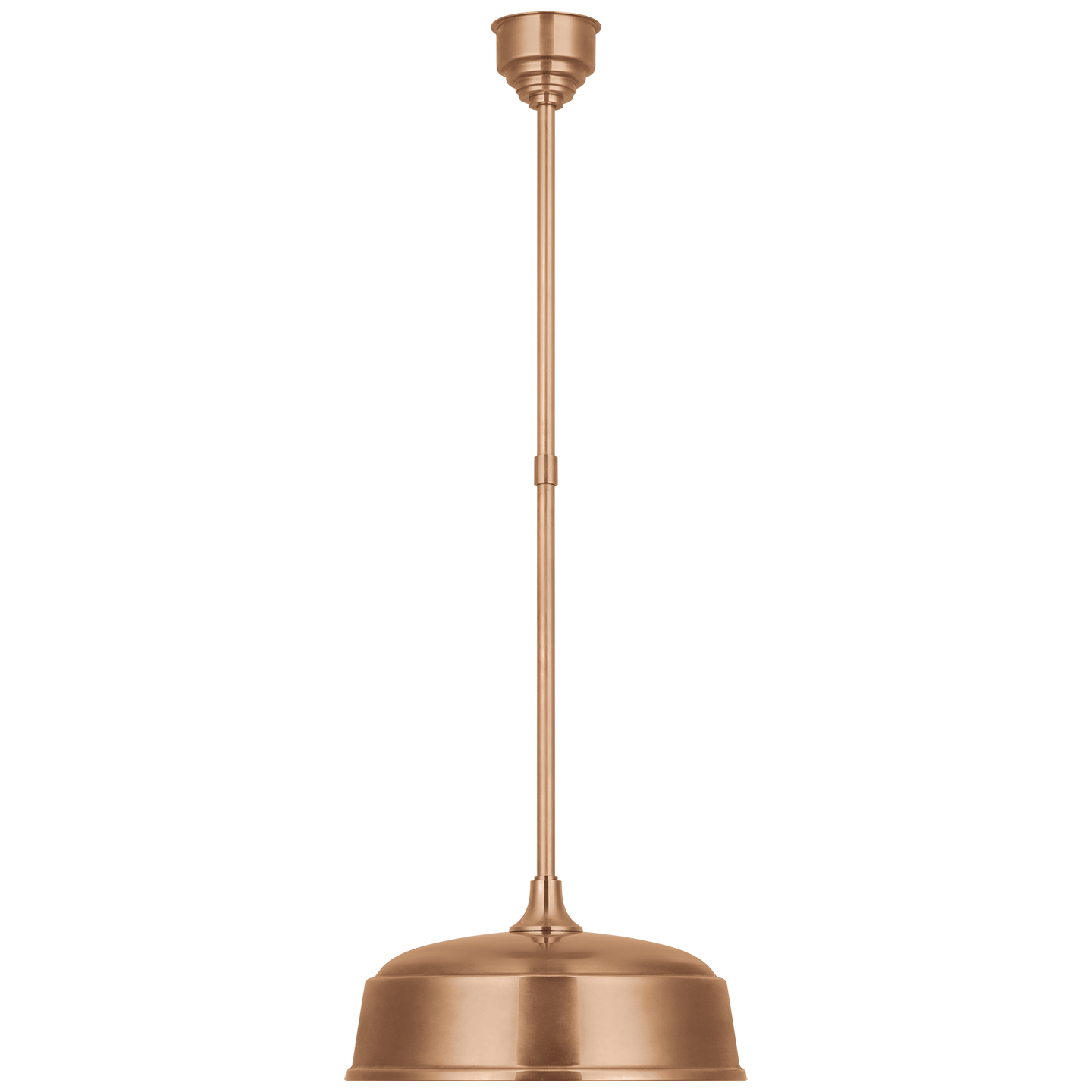 Academy Pendant | Soft Copper | 16" Rockhouse Shade