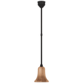 Academy Pendant | Matte Black | 7.5" Soft Copper Savannah Shade