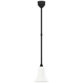 Academy Pendant | Matte Black | 7.5" White Savannah Shade