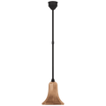Academy Pendant | Matte Black | 9.25" Soft Copper Savannah Shade