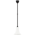 Academy Pendant | Matte Black | 9.25" White Savannah Shade