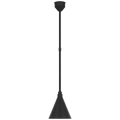 Academy Pendant | Matte Black | 9" Conical Savannah Shade