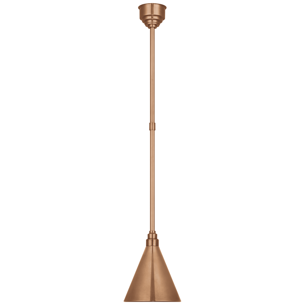 Academy Pendant | Soft Copper | 9" Conical Savannah Shade