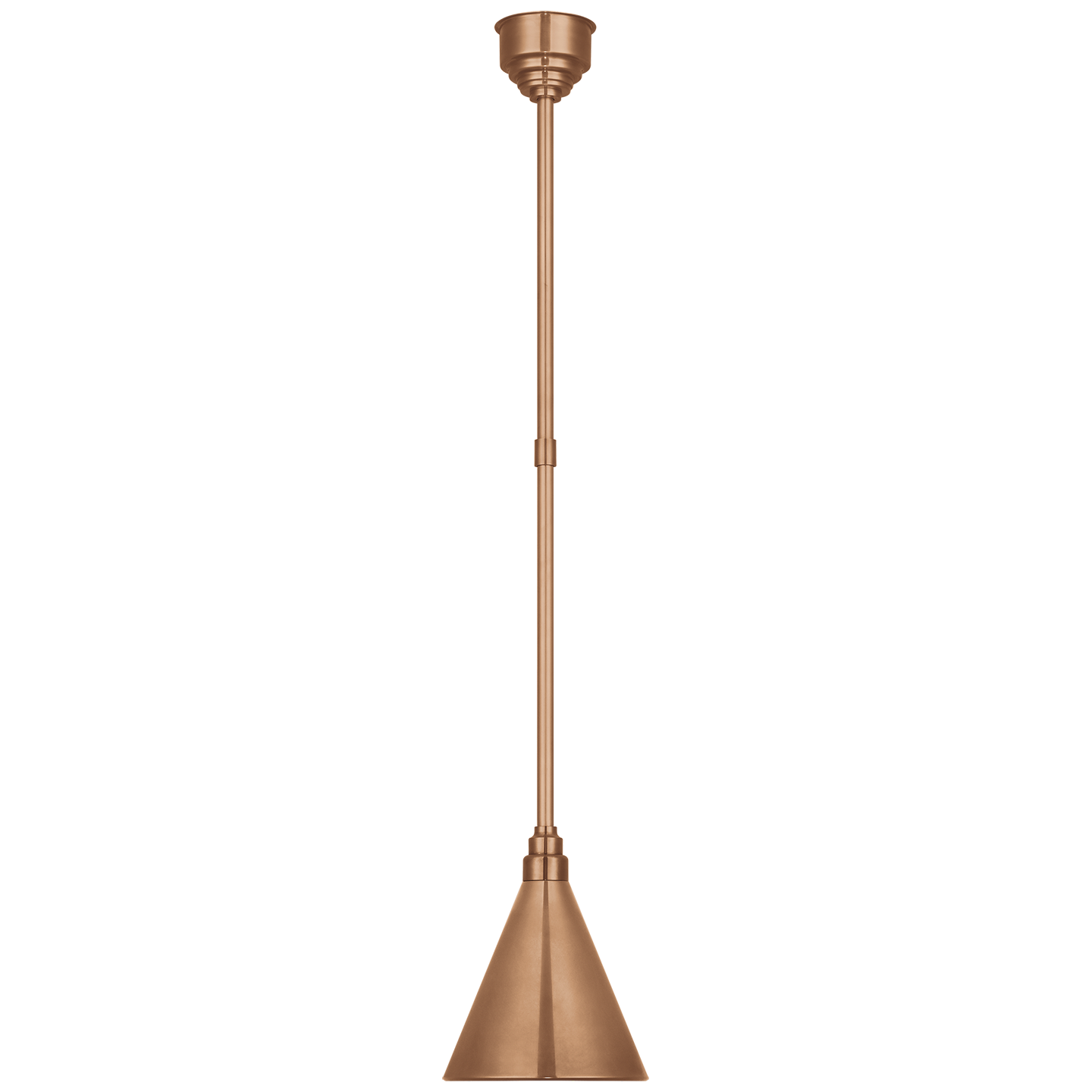 Academy Pendant | Soft Copper | 9" Conical Savannah Shade