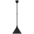 Academy Pendant | Matte Black | 12.5" Conical Savannah Shade