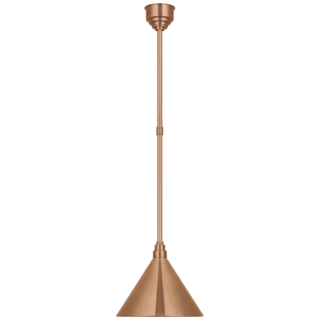 Academy Pendant | Soft Copper | 12.5" Conical Savannah Shade