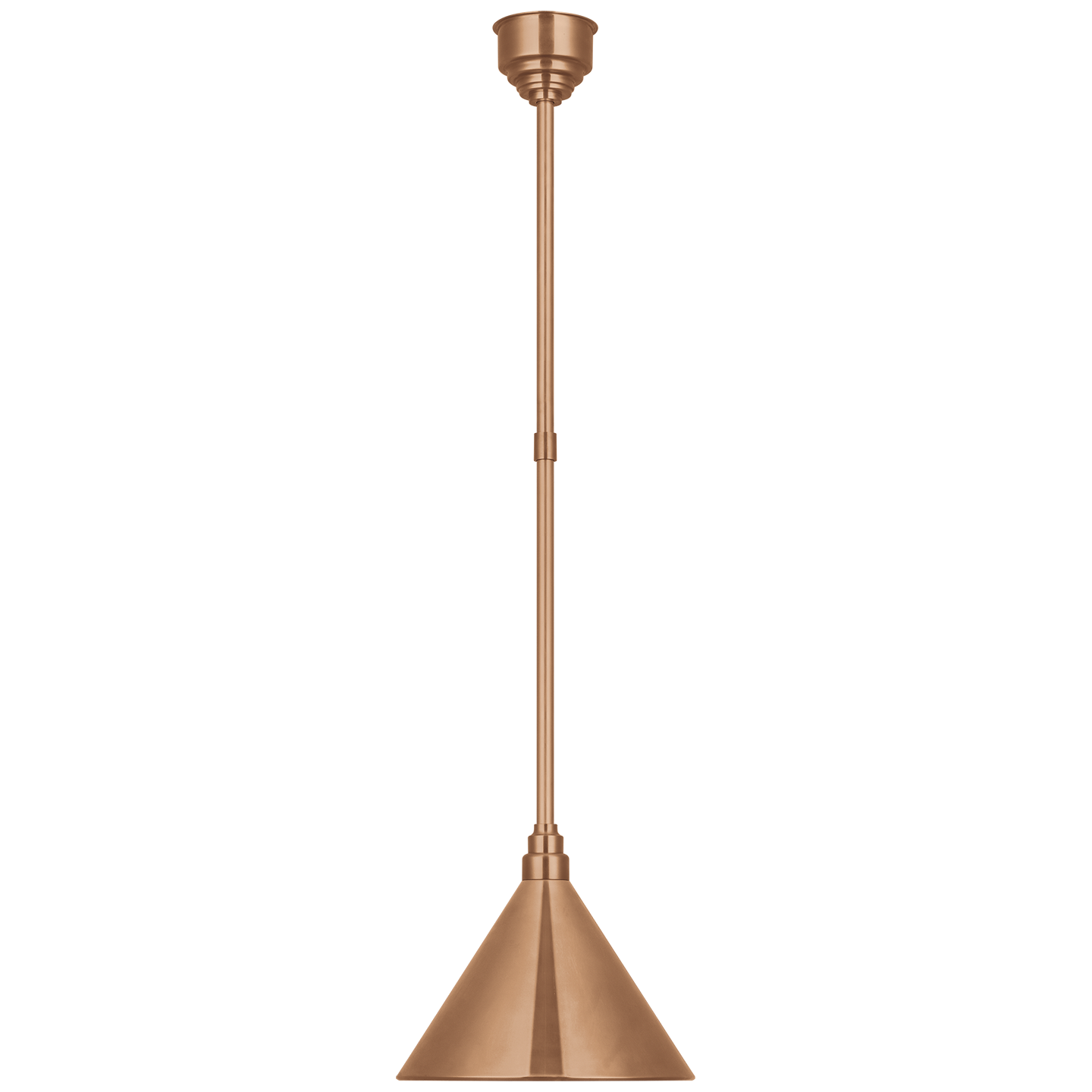 Academy Pendant | Soft Copper | 12.5" Conical Savannah Shade