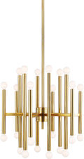 Beckham Modern Medium Chandelier | Burnished Brass