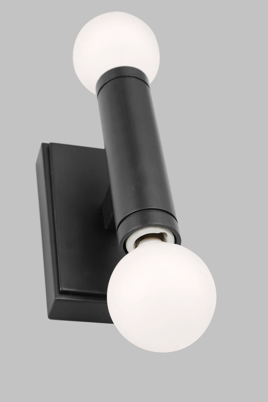 Beckham Modern Double Sconce | Aged Iron