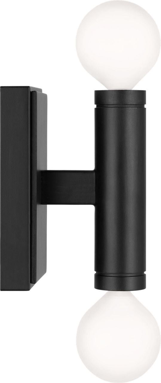 Beckham Modern Double Sconce | Aged Iron