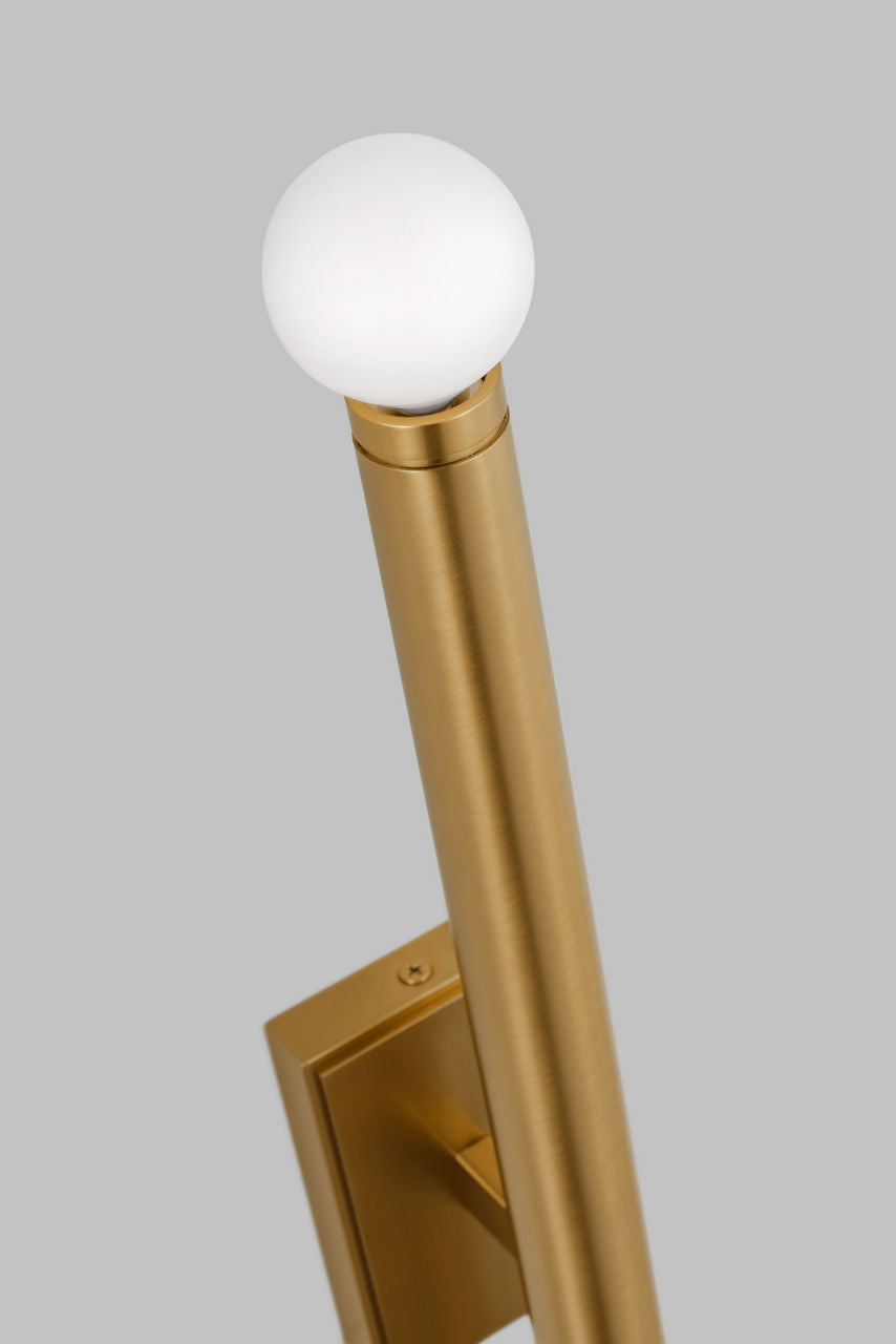 Beckham Modern Large Single Sconce Burnished Brass