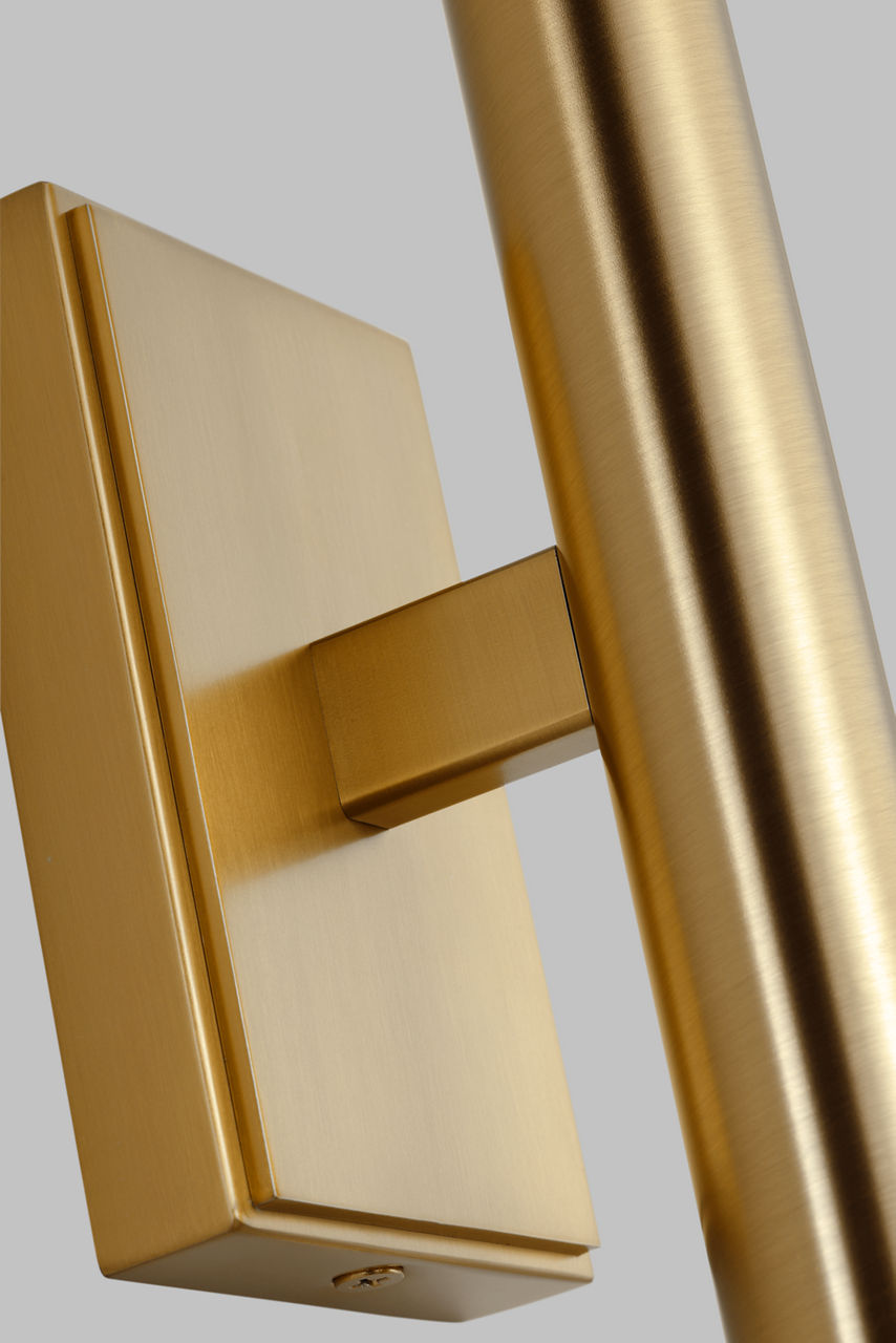 Beckham Modern Large Single Sconce Burnished Brass