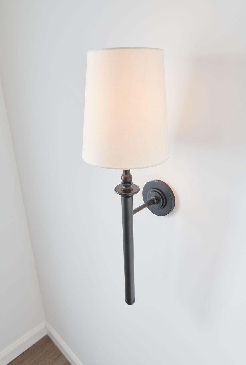 Capri Tail Sconce | Aged Iron