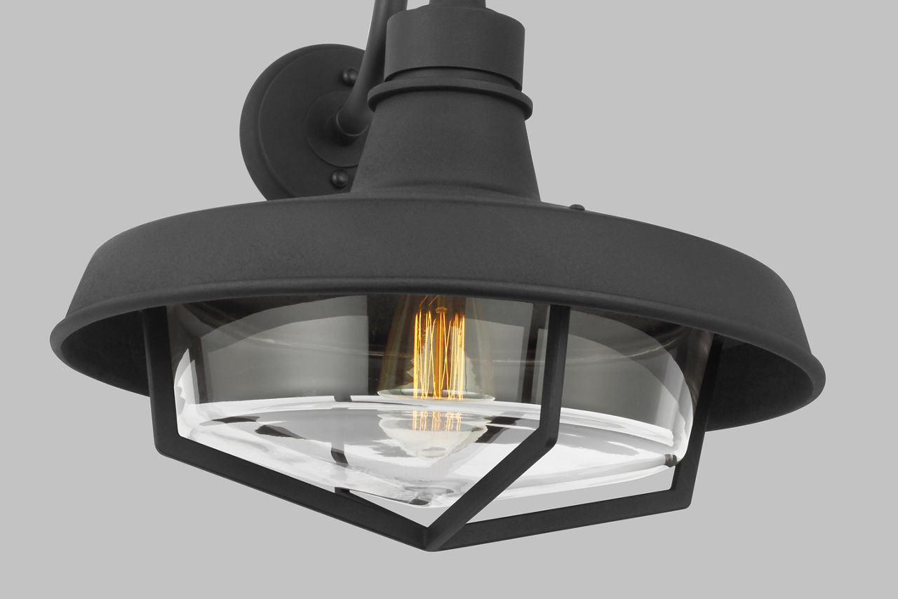Hollis Large Wall Lantern Textured Black