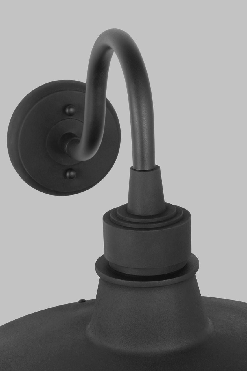 Hollis Large Wall Lantern Textured Black