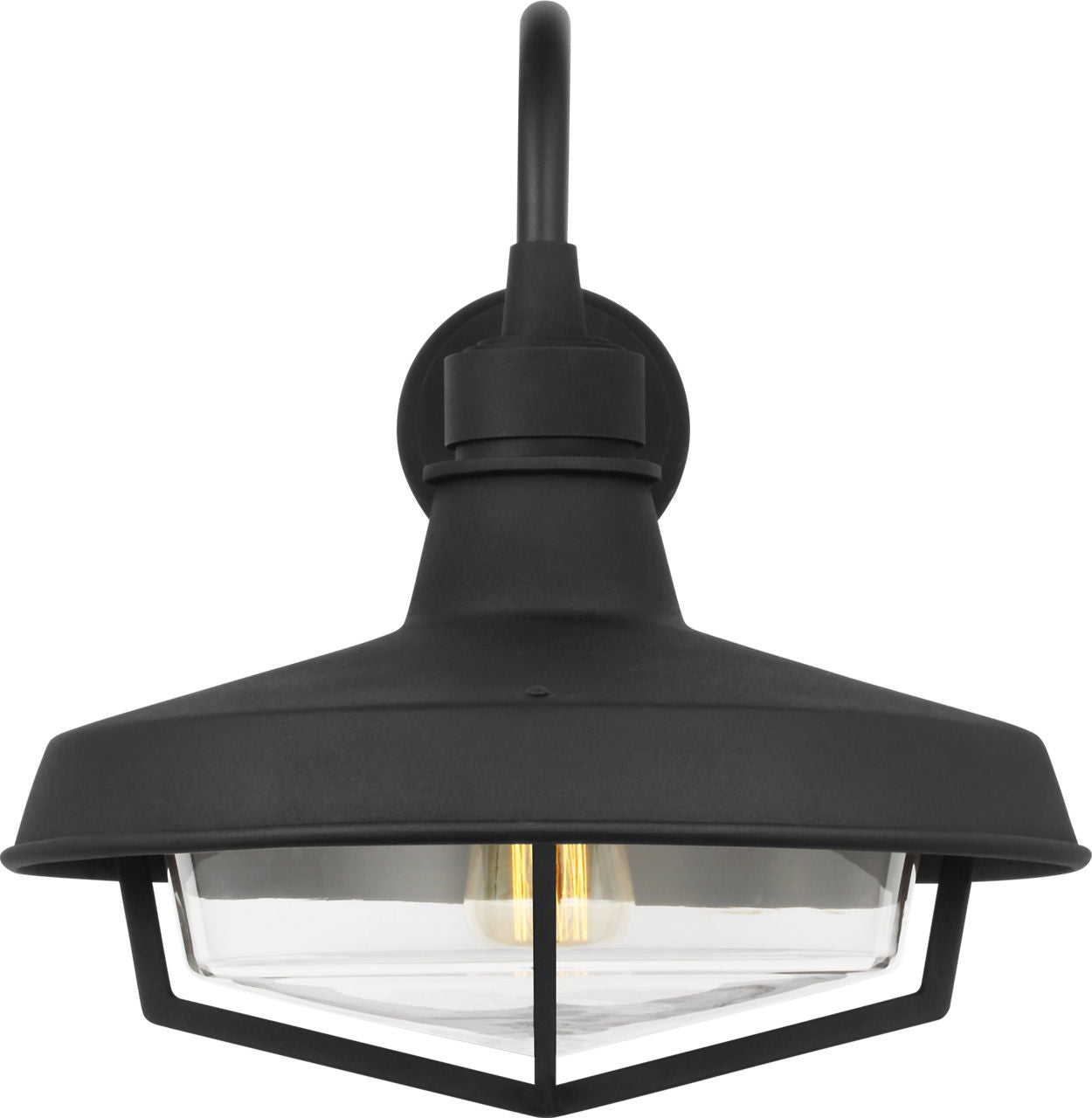 Hollis Large Wall Lantern Textured Black
