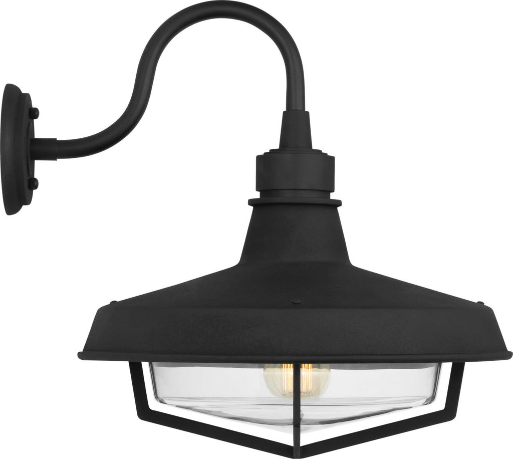 Hollis Large Wall Lantern Textured Black