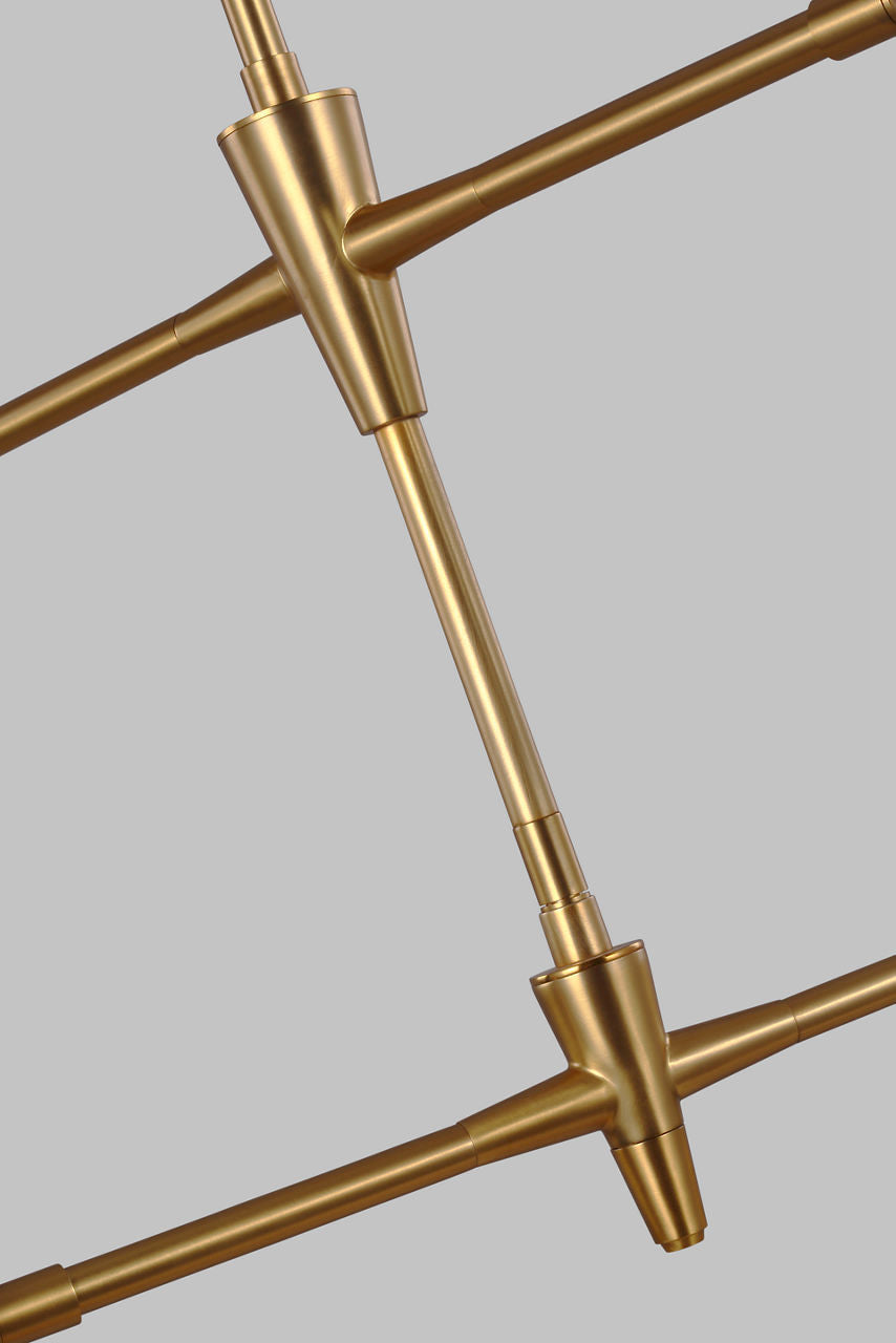 Signoret Medium Chandelier Burnished Brass