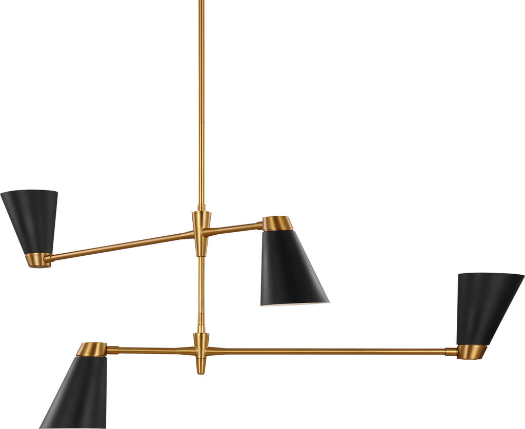 Signoret Medium Chandelier Burnished Brass