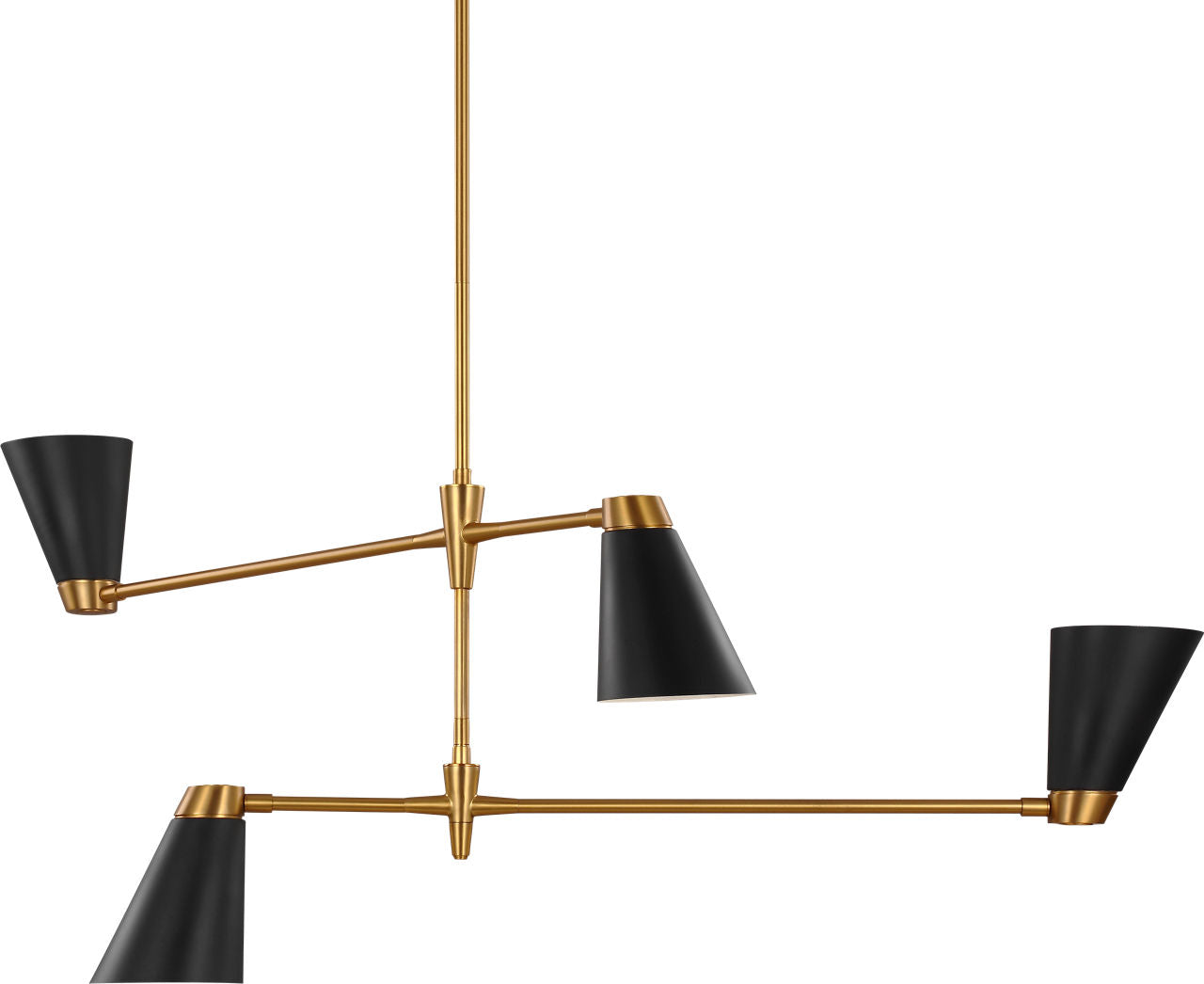 Signoret Medium Chandelier Burnished Brass