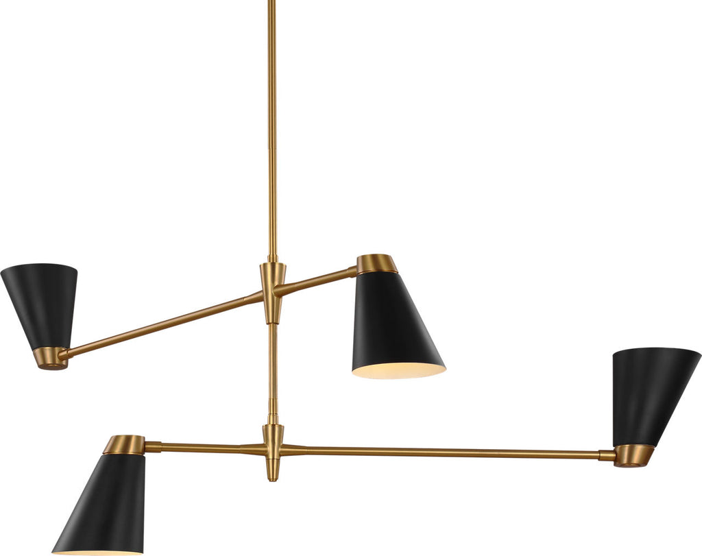 Signoret Medium Chandelier Burnished Brass