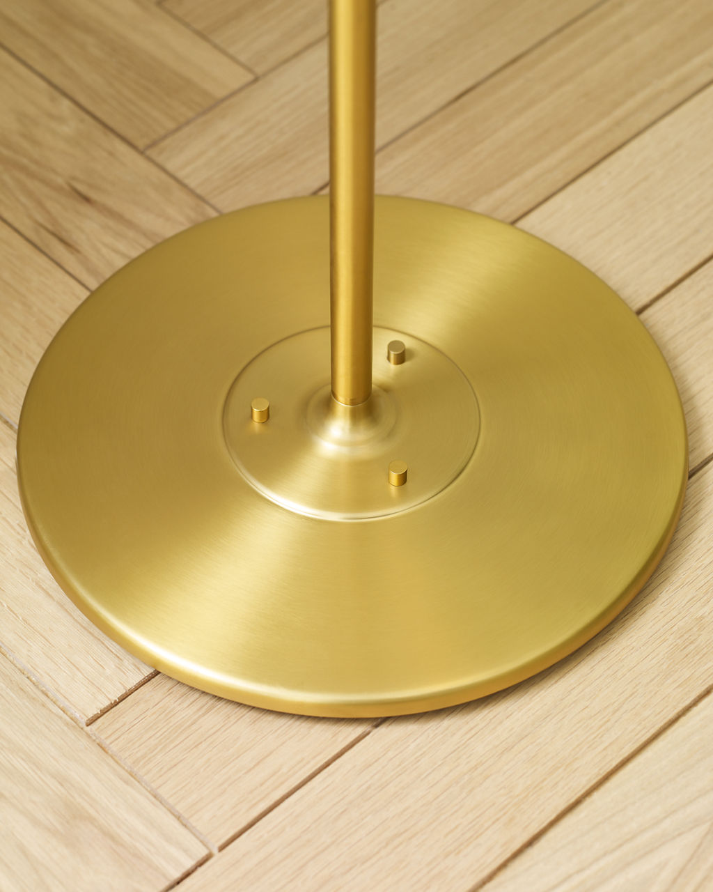 Signoret Task Floor Lamp Burnished Brass Bulbs Inc