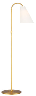 Signoret Task Floor Lamp Burnished Brass Bulbs Inc