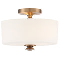 Travis 12.5'' Vibrant Gold Semi Flush Mount