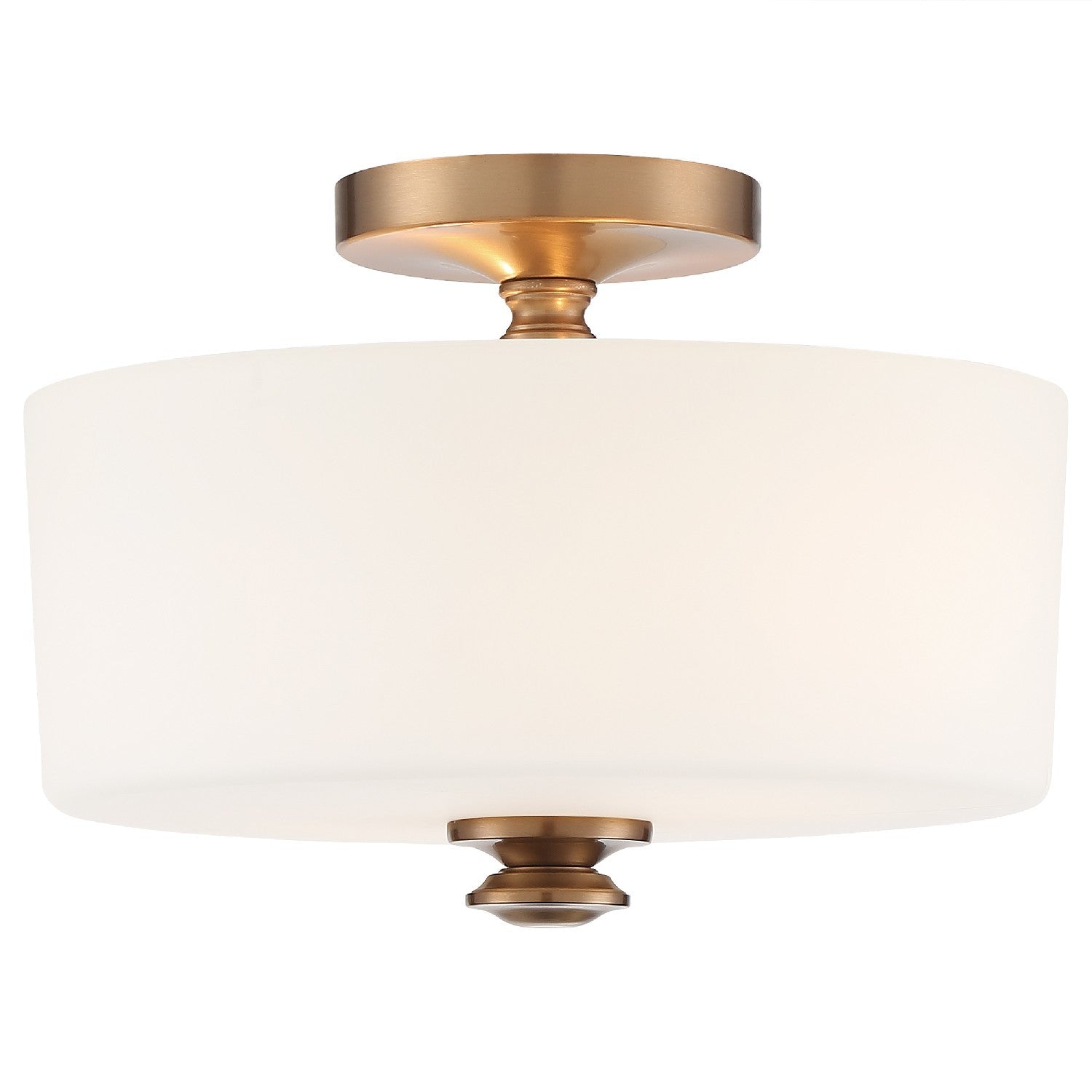Travis 12.5'' Vibrant Gold Semi Flush Mount