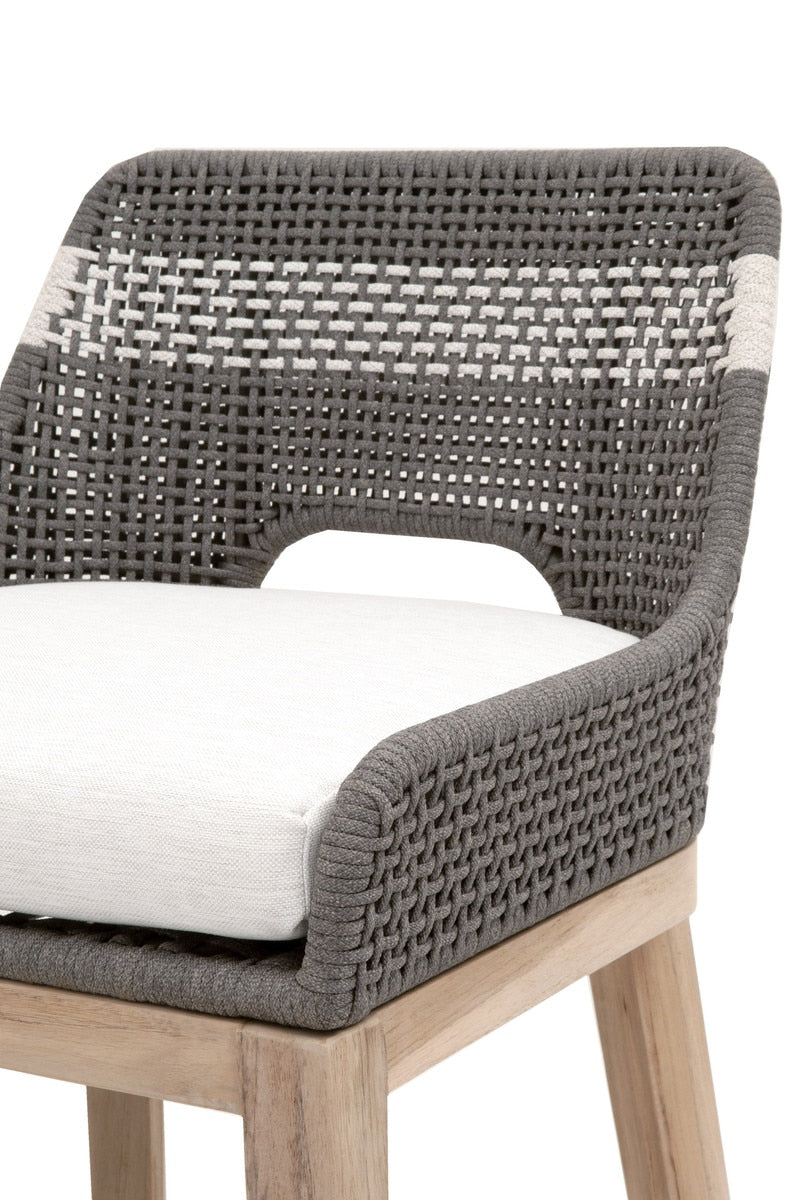 Tapestry Outdoor Barstool | Gray Teak