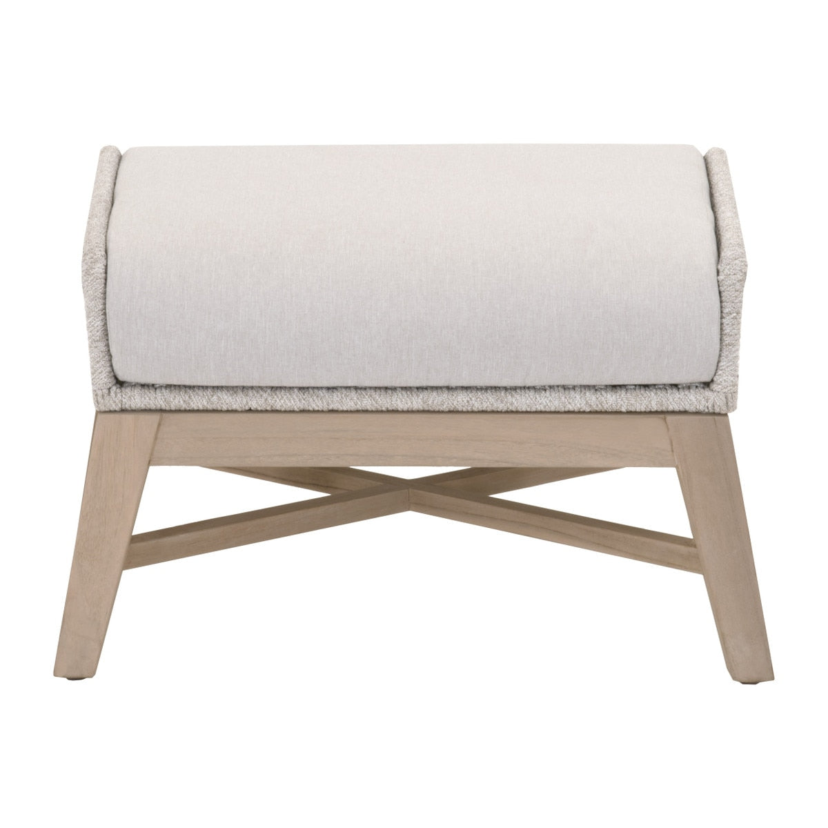 Tapestry Outdoor Footstool | Washed Ever Teak