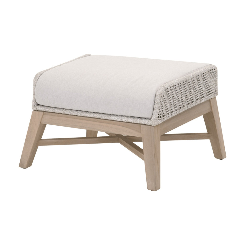 Tapestry Outdoor Footstool | Washed Ever Teak
