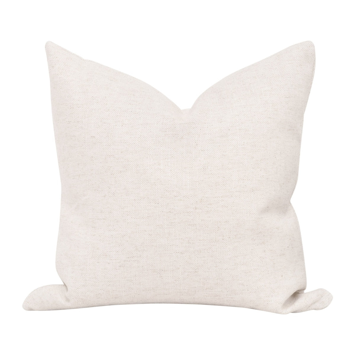 The Basic 22" Essential Pillow, Set of 2 | Performance Textured Cream Linen