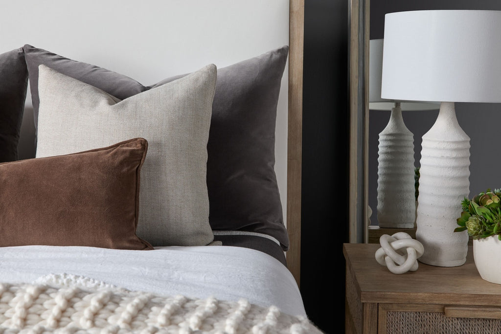 The Basic 34" Essential Dutch Pillow, Set of 2 | Dark Dove Velvet