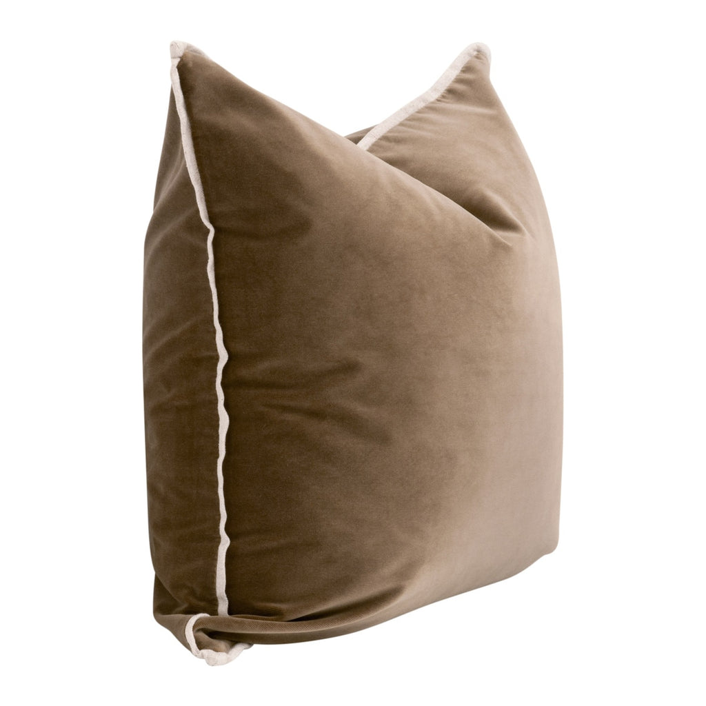 The Not So Basic 22" Essential Pillow, Set of 2 | Caramel Velvet
