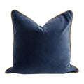 The Not So Basic 22" Essential Pillow, Set of 2 | Denim Velvet
