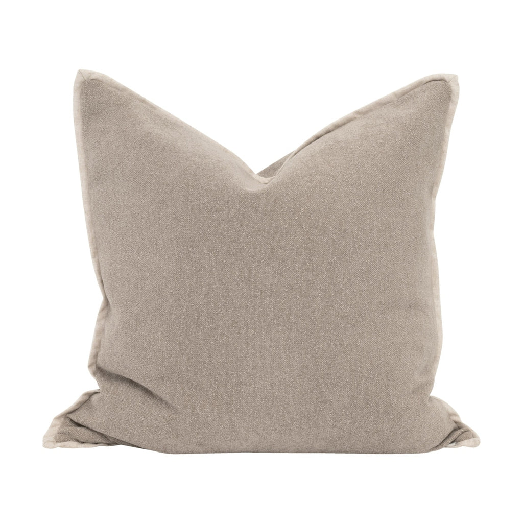 The Not So Basic 22" Essential Pillow, Set of 2 | Performance Latte Micro Boucle