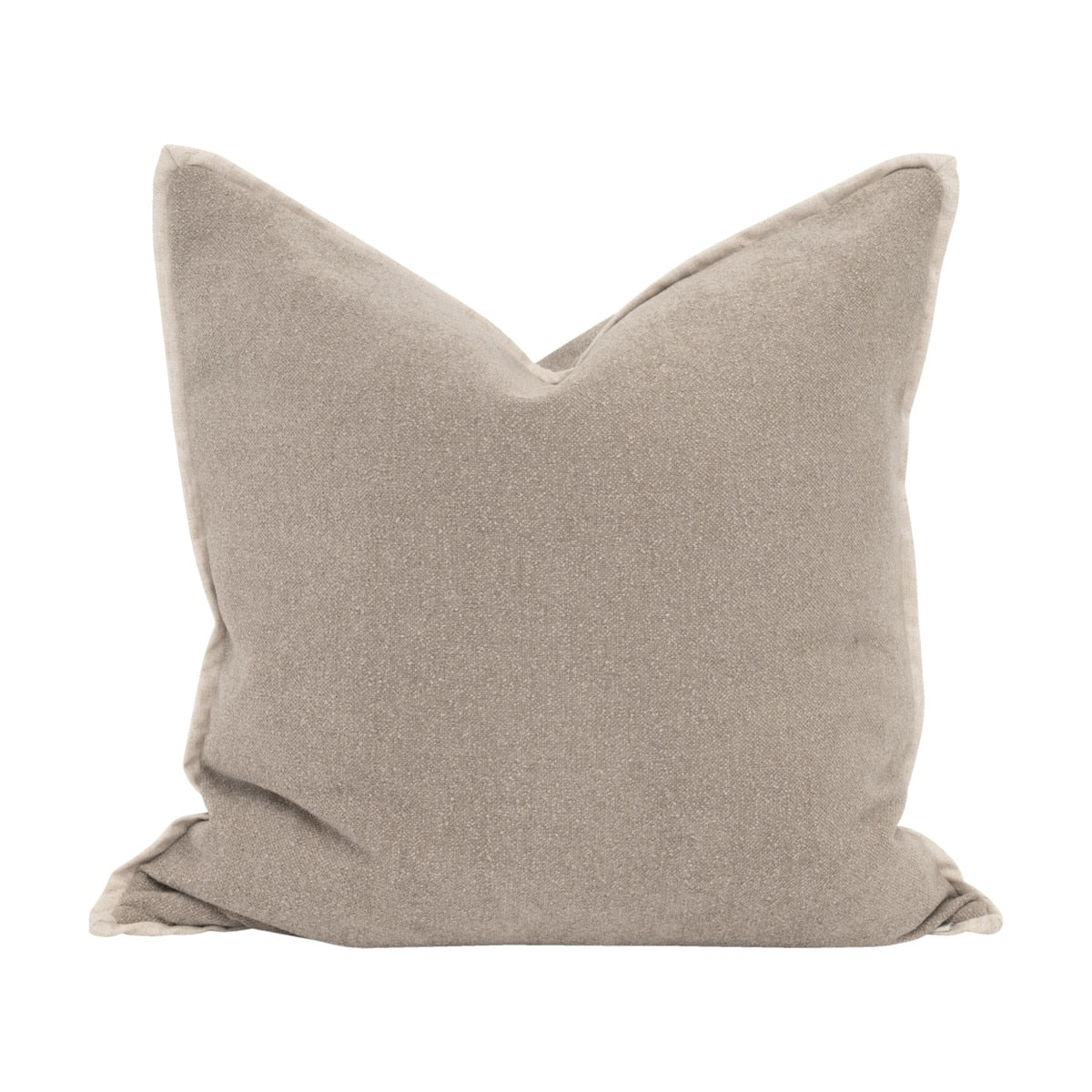 The Not So Basic 22" Essential Pillow, Set of 2 | Performance Latte Micro Boucle