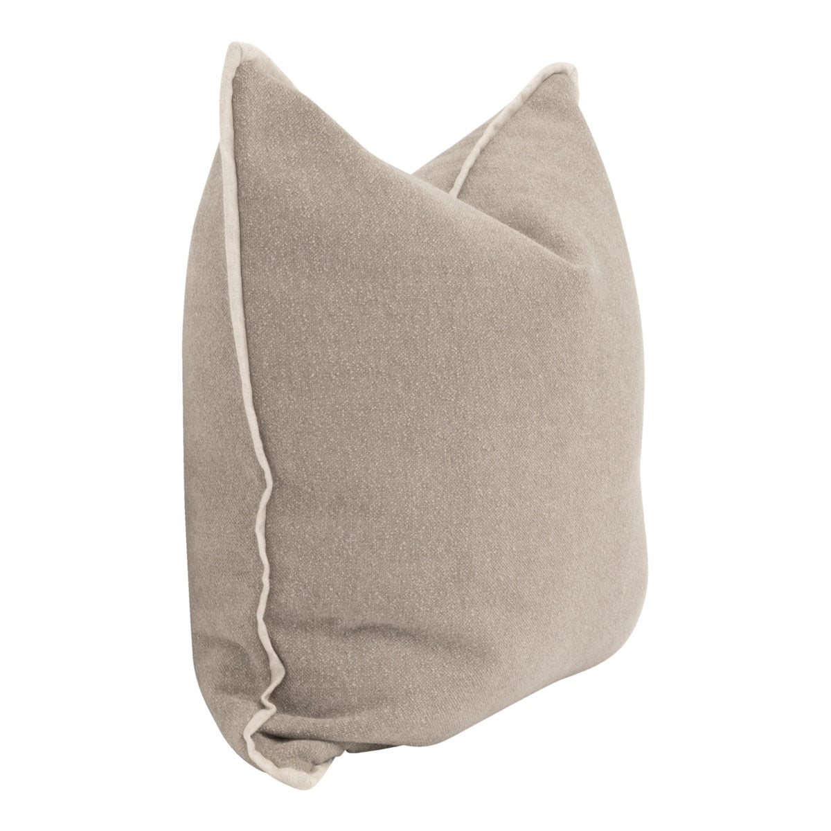 The Not So Basic 22" Essential Pillow, Set of 2 | Performance Latte Micro Boucle