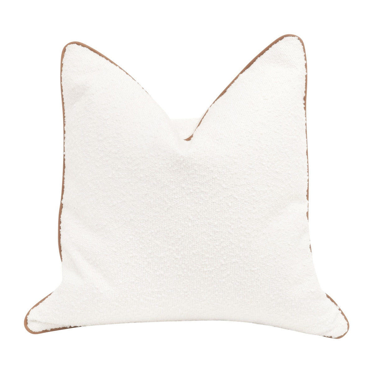 The Not So Basic 22" Essential Pillow, Set of 2 | LiveSmart Boucle Snow