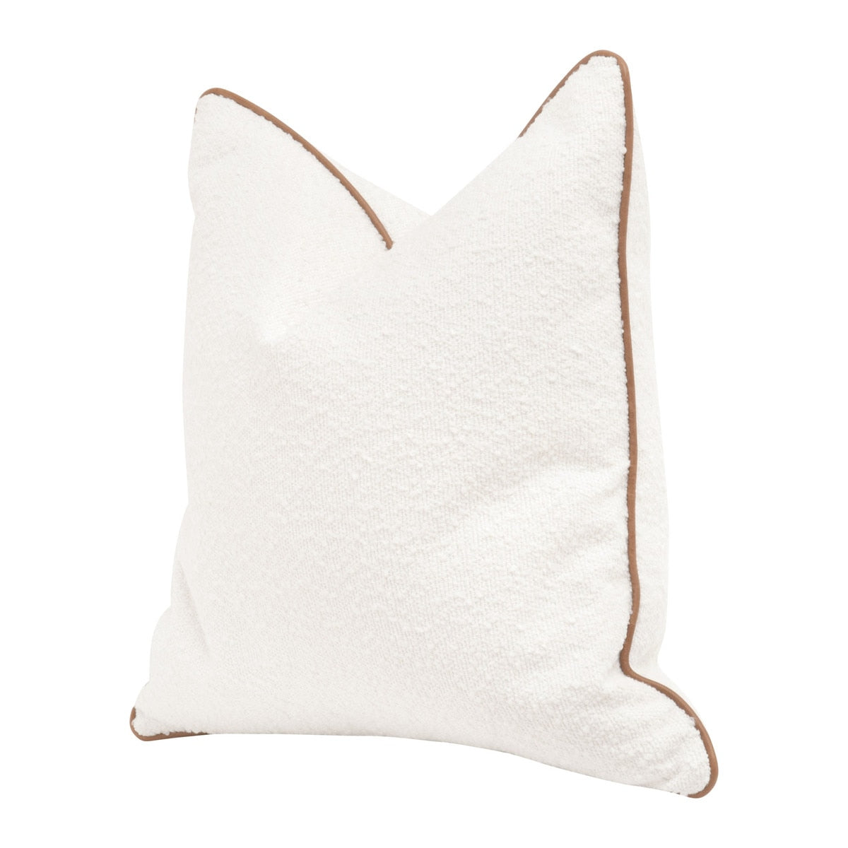 The Not So Basic 22" Essential Pillow, Set of 2 | LiveSmart Boucle Snow