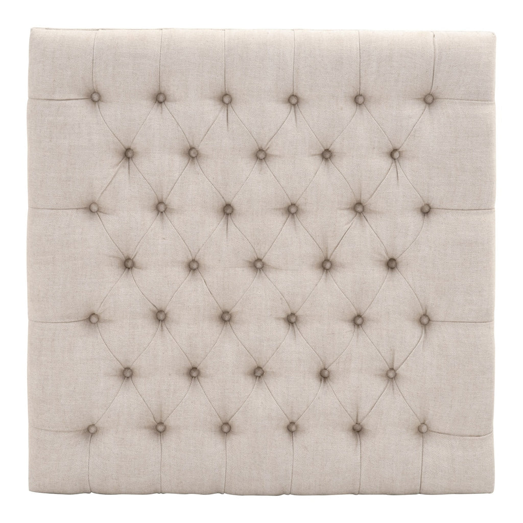 Townsend Tufted Upholstered Coffee Table | Performance Bisque French Linen