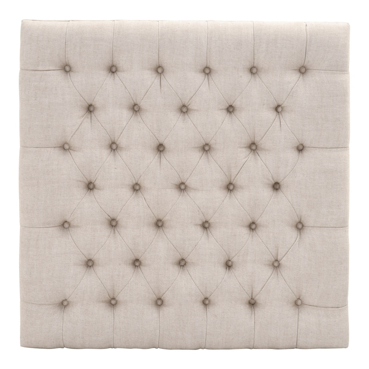 Townsend Tufted Upholstered Coffee Table | Performance Bisque French Linen