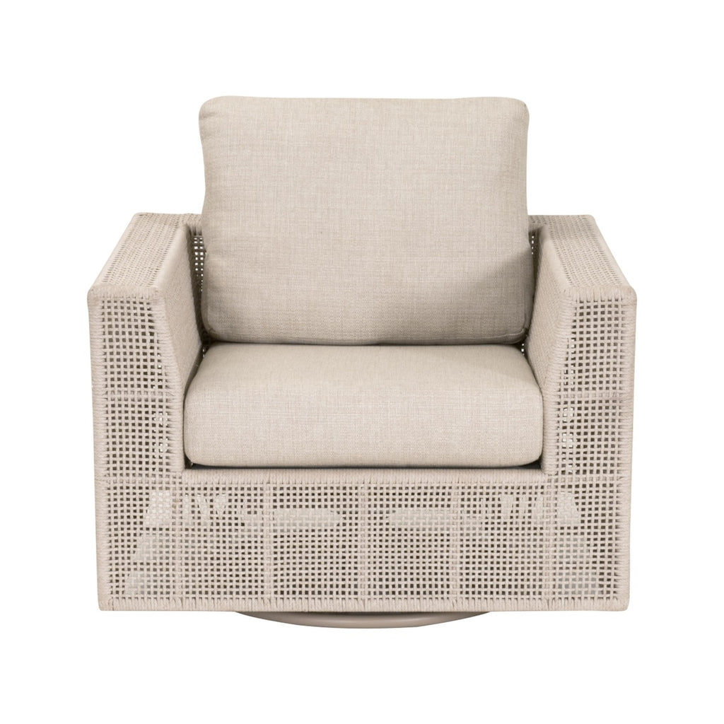 Tropez Outdoor Swivel Rocker Sofa Chair | Brown