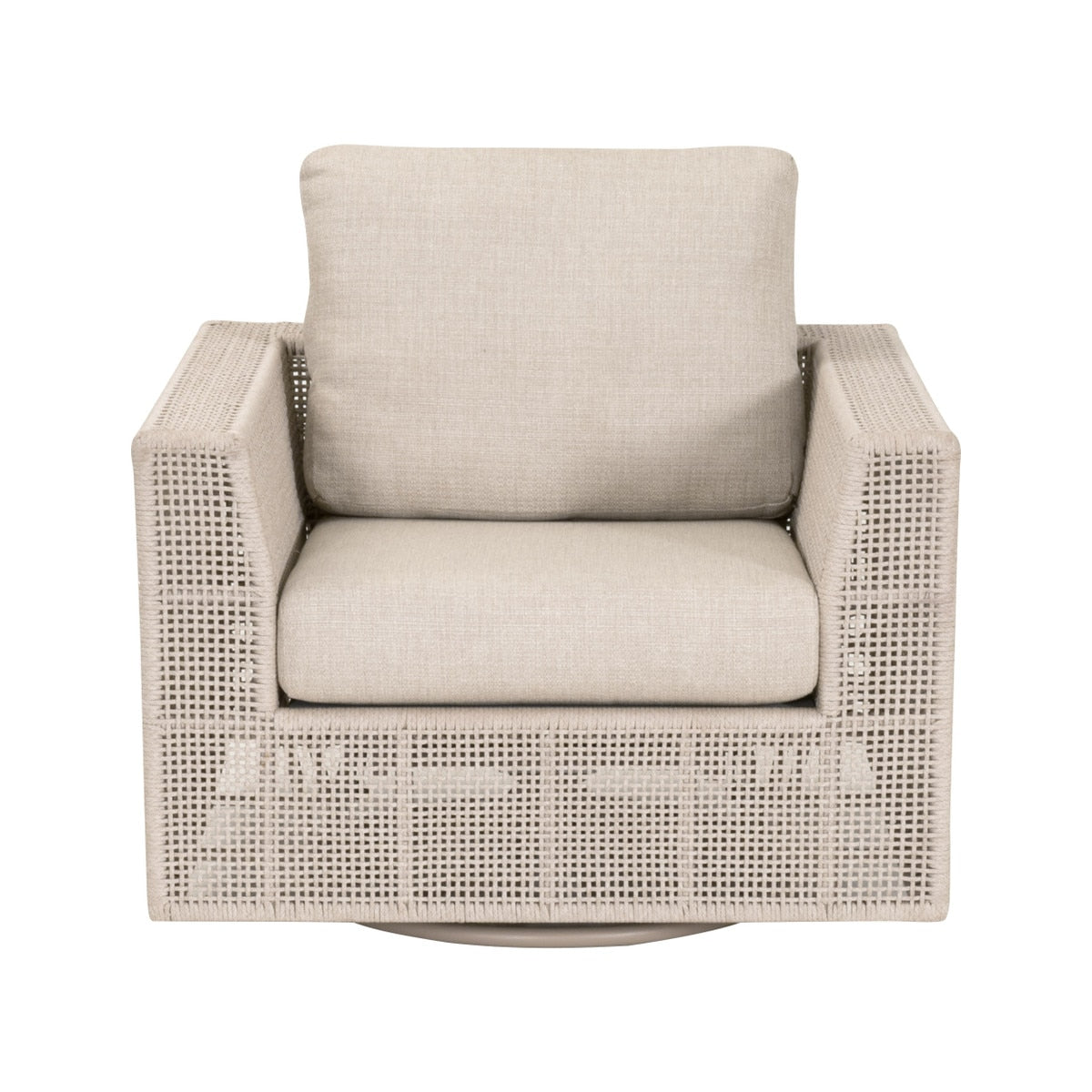 Tropez Outdoor Swivel Rocker Sofa Chair | Brown