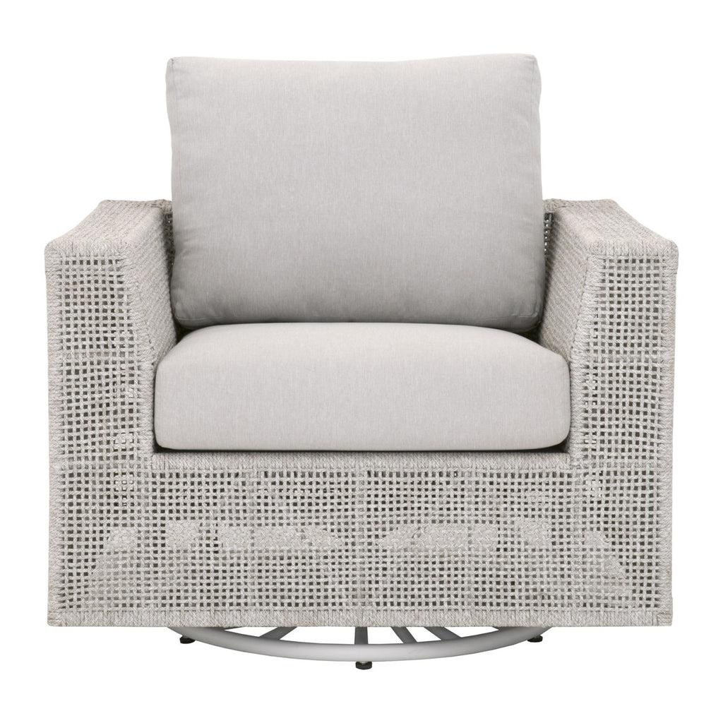 Tropez Outdoor Swivel Rocker Sofa Chair | White