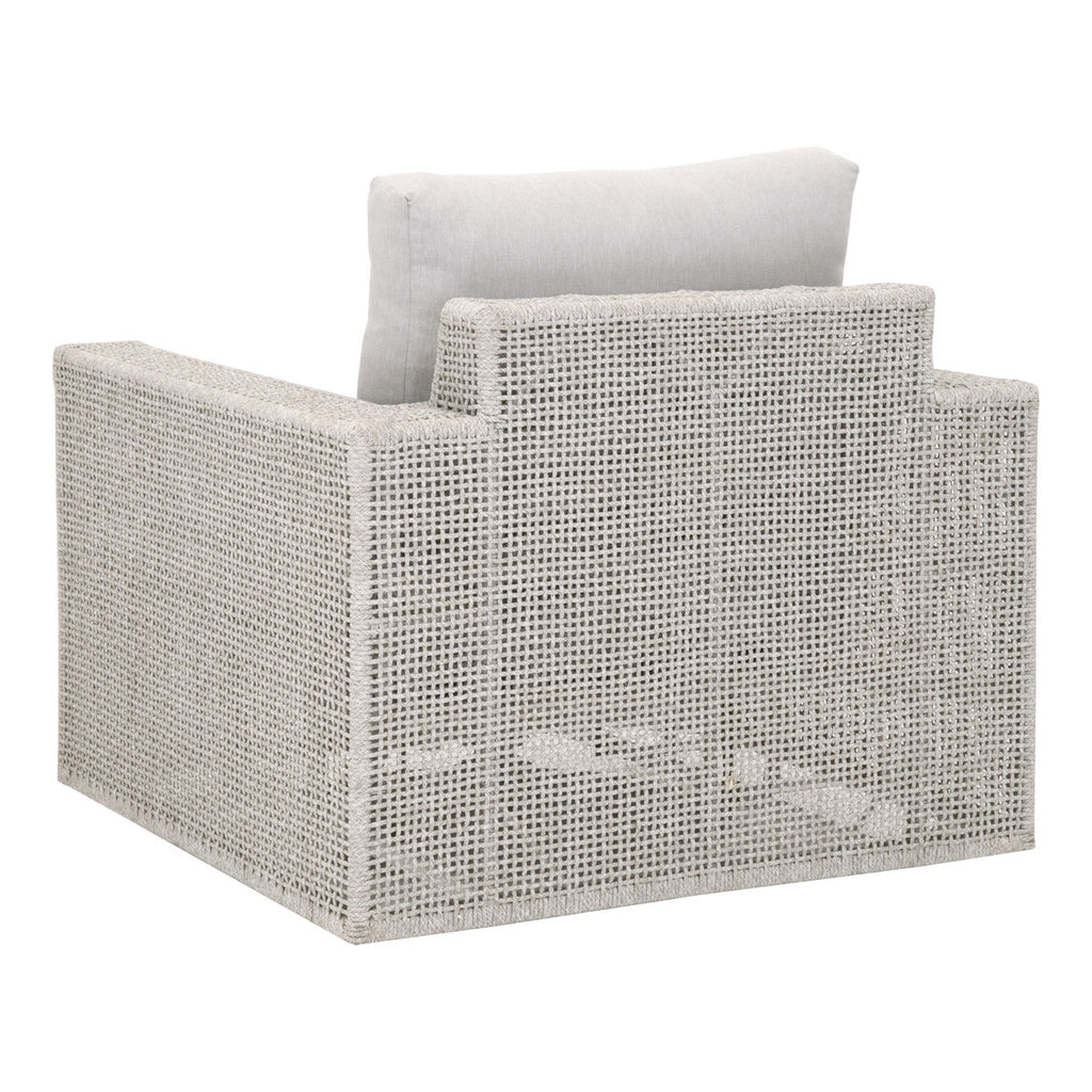 Tropez Outdoor Swivel Rocker Sofa Chair | White