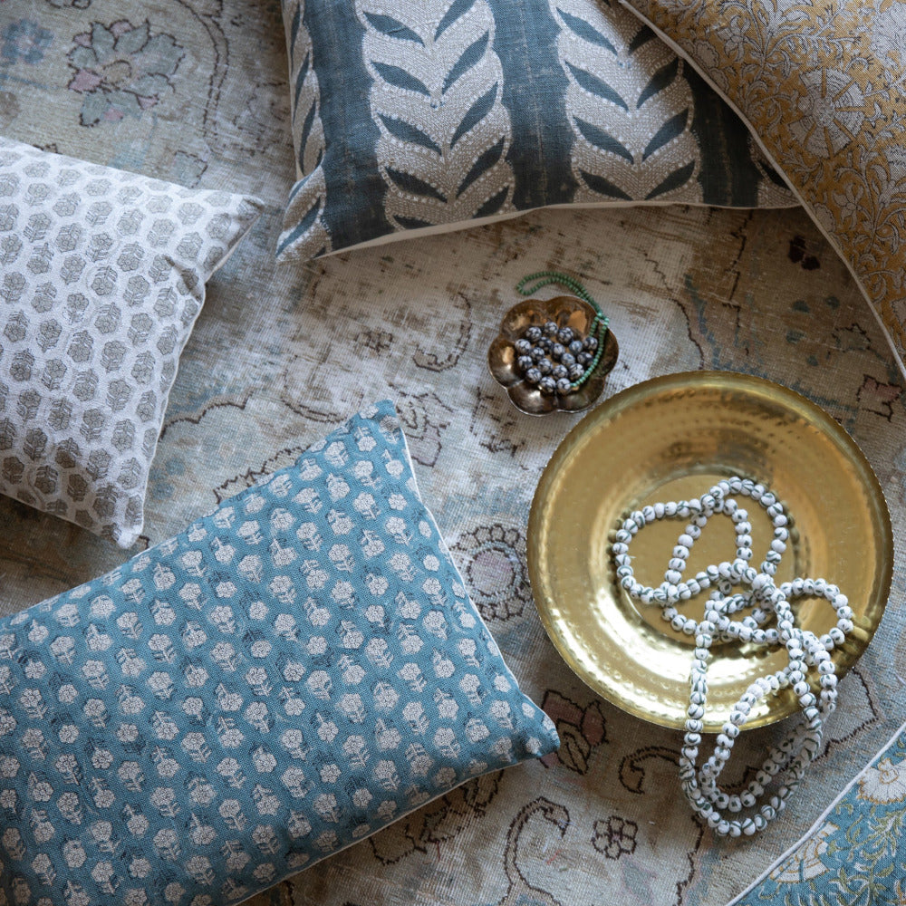 Tulsi Teal Pillow